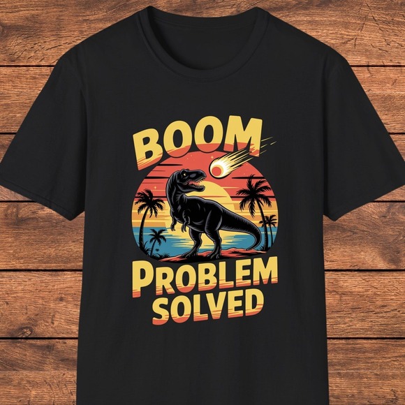 Other - Dinosaur Funny T-Shirt, Meteor Impact Shirt